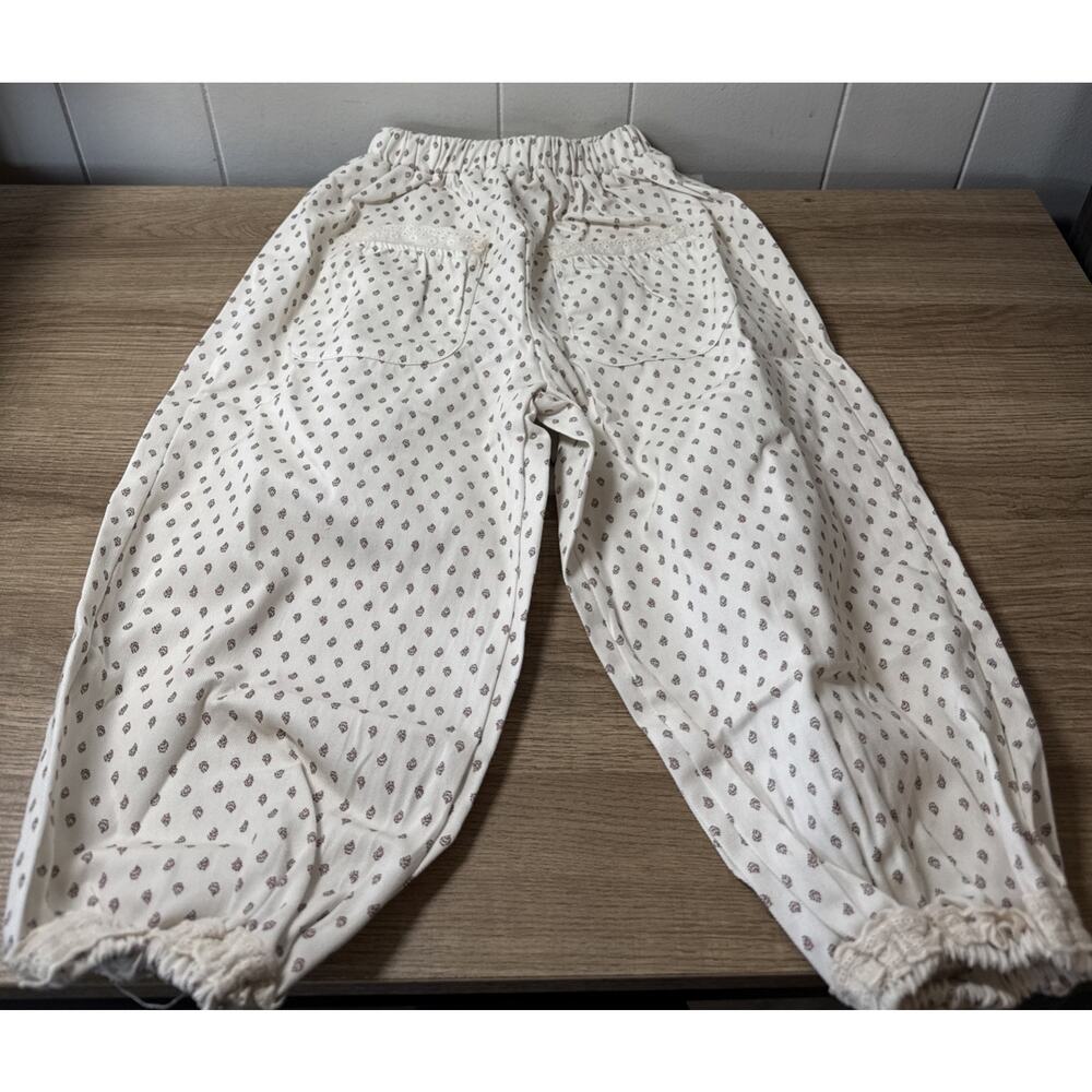 Toddler Size 4/5 Lightweight Beige Lounge Pants, Elastic Cuffs New ZZ